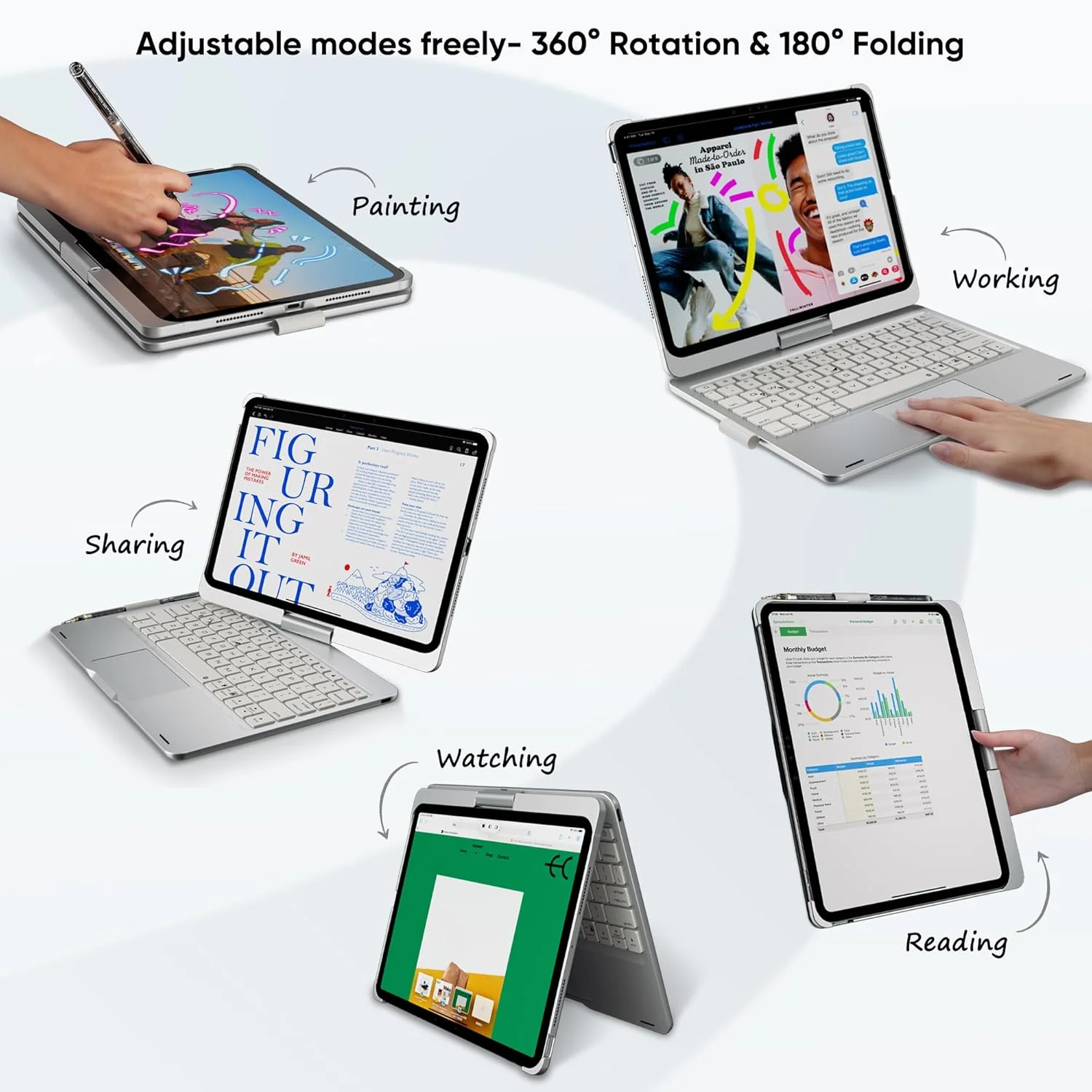 360° iPad Keyboard - Image 4