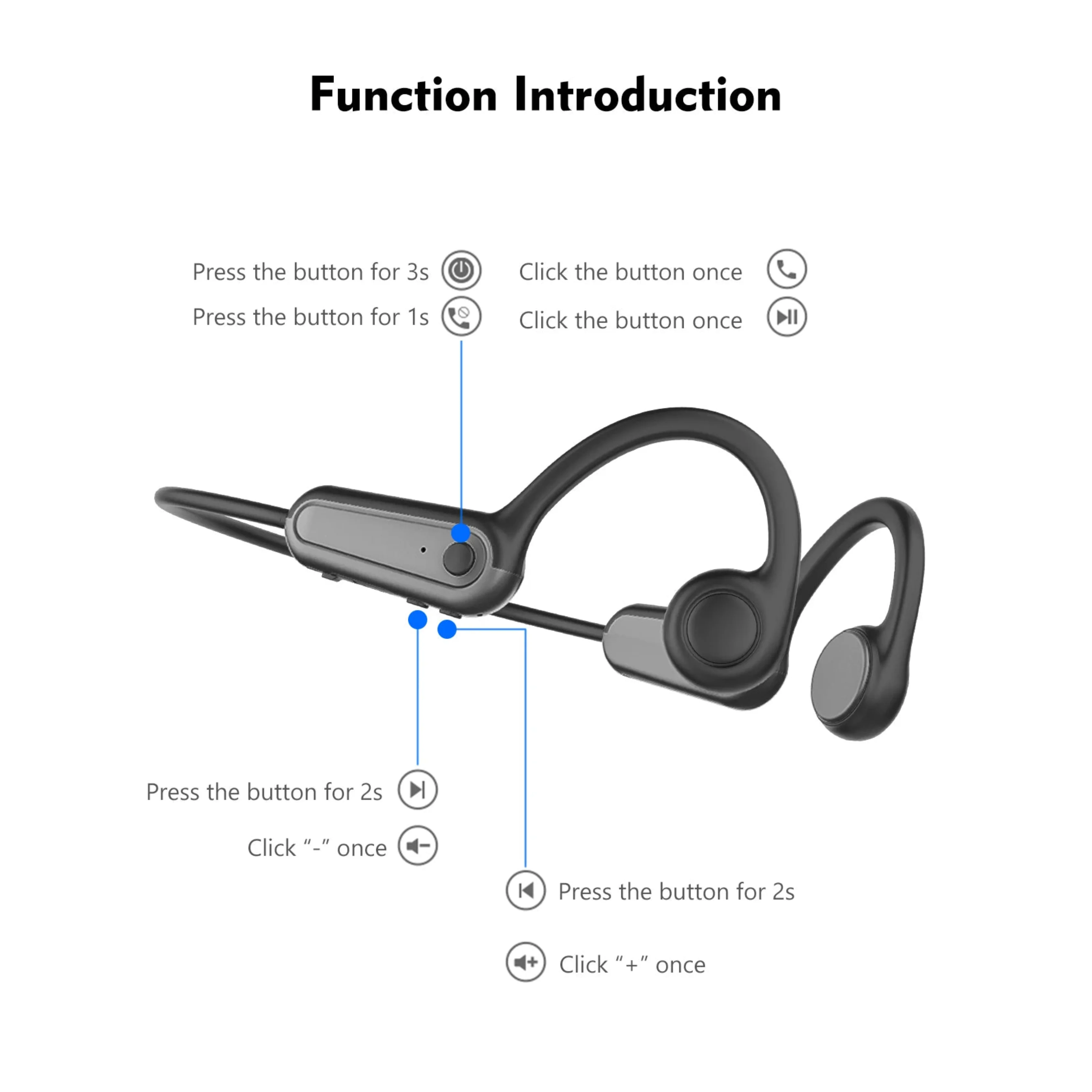B8 Bone Conduction Headphones - Image 15