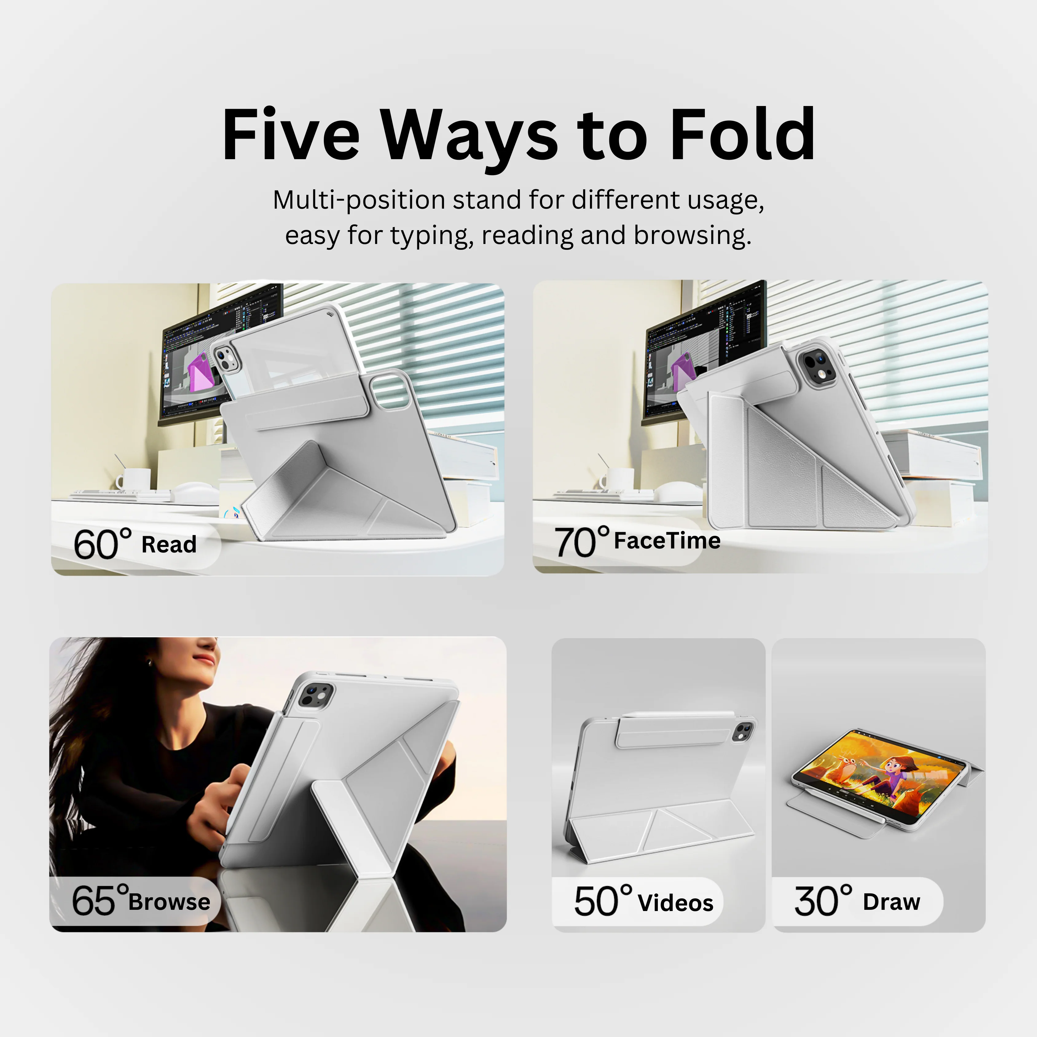 Magnetic iPad Folio Case - Image 3