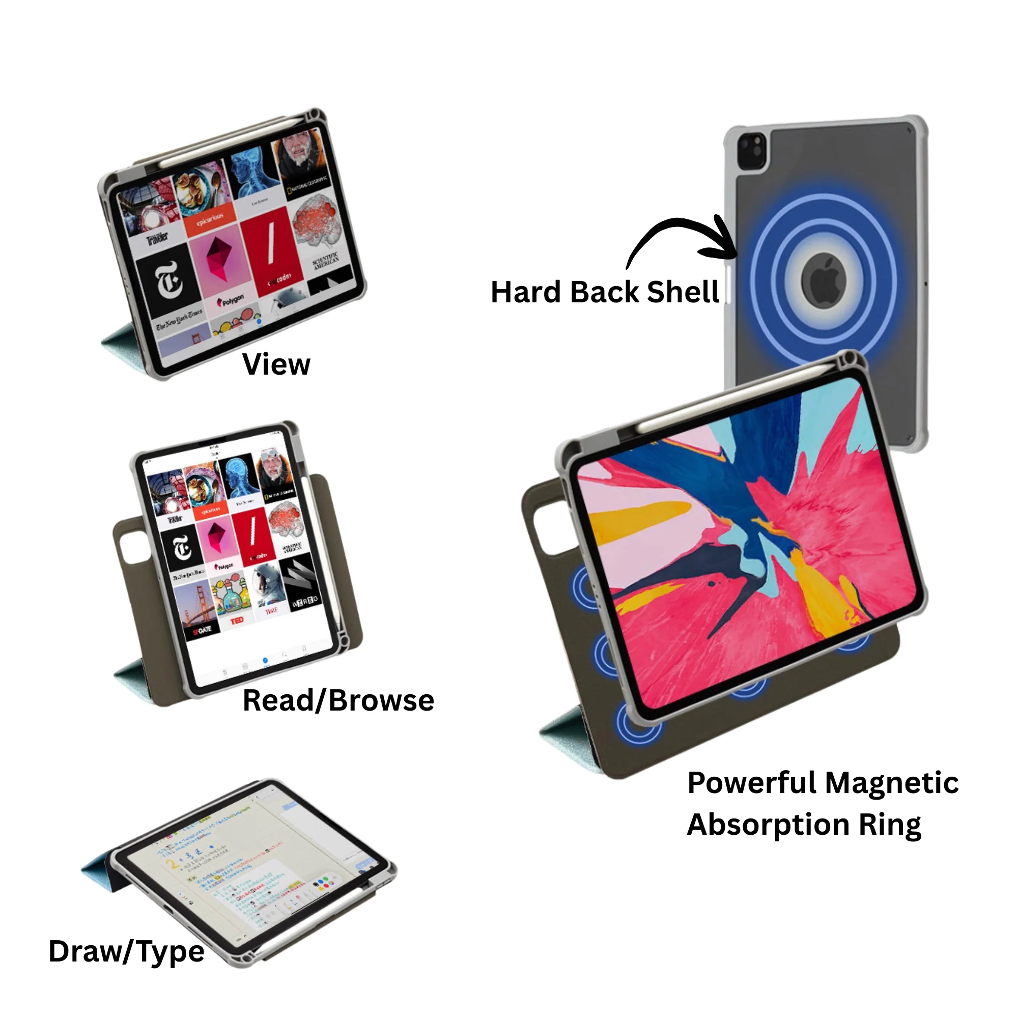 Sea Blue iPad Case - Image 10