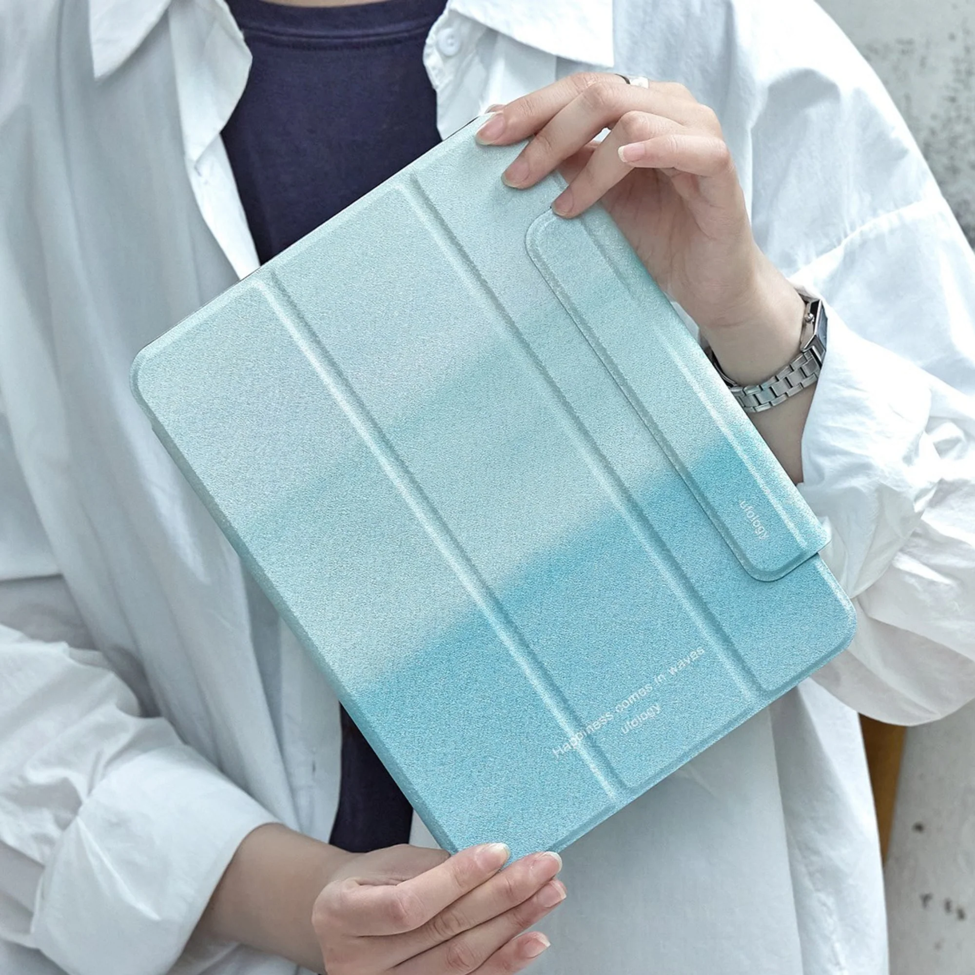 Sea Blue iPad Case - Image 7