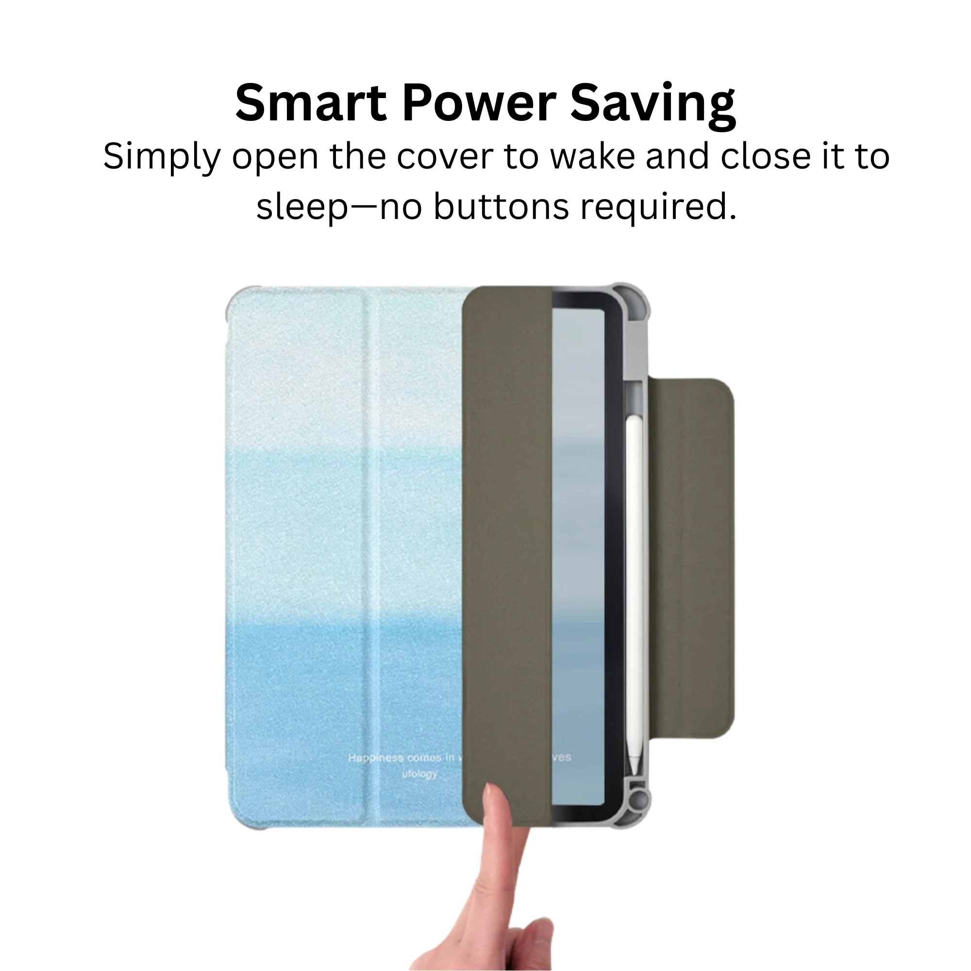 Sea Blue iPad Case - Image 9